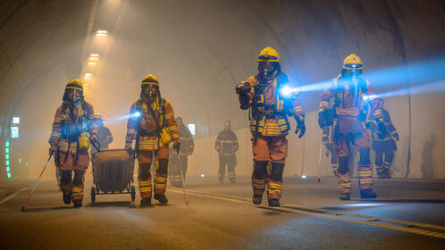 Tunnelübung Reutherbergtunnel 2023