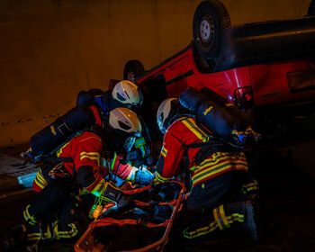 Übung der Tunnelfeuerwehren im Reutherbergtunnel